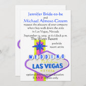 Modern Las Vegas Wedding Kaart (Voorkant / Achterkant)