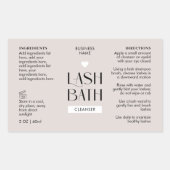 Modern Lash Bath Foam Cleanser Flesingrediënten Rechthoekige Sticker (Voorkant)