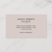 Modern lash stylist tan visitekaartje (Achterkant)