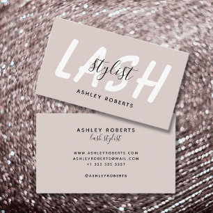 Modern lash stylist tan visitekaartje