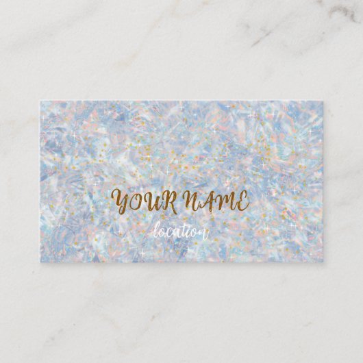 Modern Lash Tech Visitekaartje | Boho Goud Folie (Voorkant)