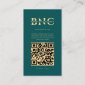 Modern Lashes Make-up Artiest Donker Blauwgroen In Visitekaartje (Achterkant)