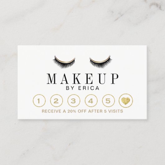 Modern Lashes Makeup Artist Loyalty Punch (Voorkant)