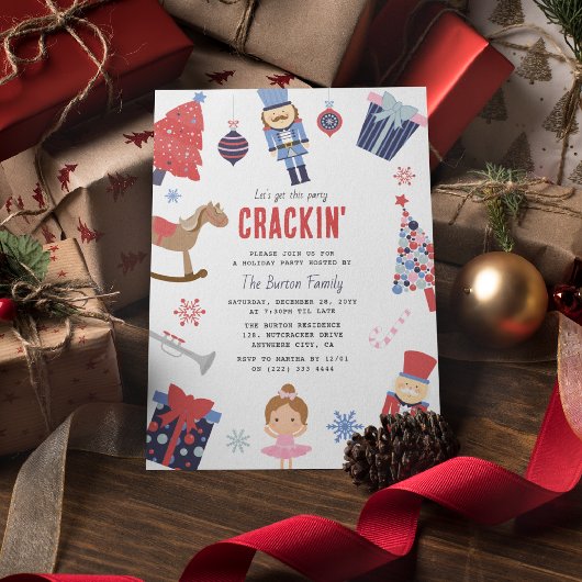 Modern Laten we dit feestje kraken' feestdag Kaart