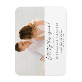 Modern Laten we dit nog eens proberen... kalligraf Magneet