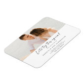 Modern Laten we dit nog eens proberen... kalligraf Magneet (Linkerzijde)