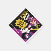 Modern laten we opvallen kleurrijke roze bowling p servet (Hoek)