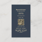 Modern Laten we praten Psychiater Therapeut Donker Visitekaartje (Achterkant)