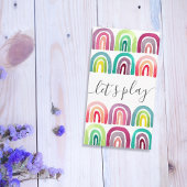 Modern Laten we regenboog spelen mama Contactkaartje