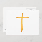 Modern Latijn Christelijk kruis Briefkaart (Voorkant / Achterkant)