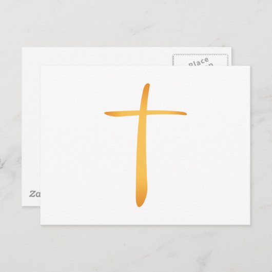 Modern Latijn Christelijk kruis Briefkaart (Voorkant / Achterkant)