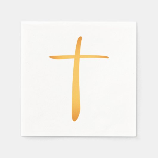 Modern Latijns Christelijk kruis Servet (Voorkant)