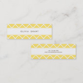 Modern Lattice Skinny Calling Card Contactkaartje (Voorkant / Achterkant)