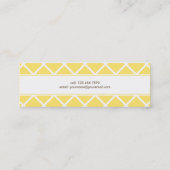 Modern Lattice Skinny Calling Card Contactkaartje (Achterkant)