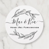 Modern Laurel Leaf Label (Voorkant)