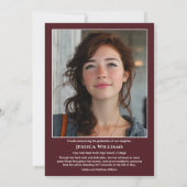 Modern Laurels 3 Photo Class of 2026 Graduation  Aankondiging (Achterkant)