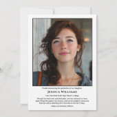 Modern Laurels 3 Photo Class of 2026 Graduation  Aankondiging (Achterkant)