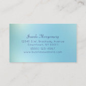 Modern Lavendar Blauwgroen Galaxy Star Visitekaartje (Achterkant)