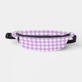 Modern Lavendel Lila Gingham Heuptasje (Voorkant)