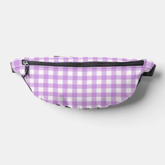 Modern Lavendel Lila Gingham Heuptasje (Liggend)