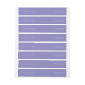 Modern Lavendel Paars Retouradres (Vel)