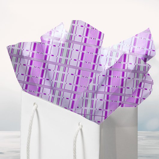 Modern lavendel roze patroon strepen weefsel papie tissuepapier