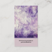 Modern Lavender Colored Earring Display Visitekaartje (Voorkant)