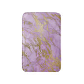 Modern Lavender en Gold Marble Badmat (Voorkant Verticaal)
