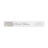 Modern Lavender Floral Vrijgezellenfeest label (Individueel)