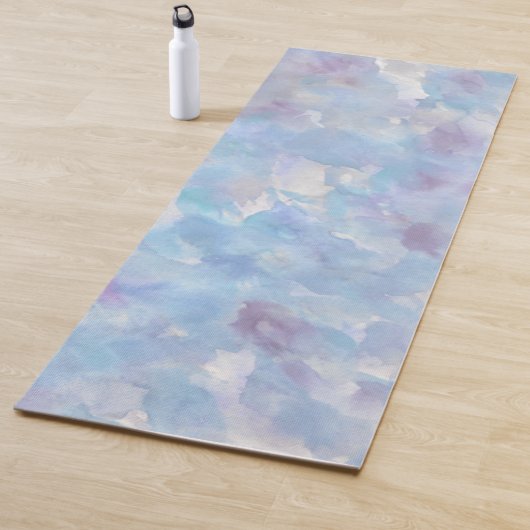 Modern Lavender Grey Dream Waterverf Yoga Mat (In situ)