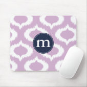 Modern Lavender Ikat Diamonds - Gepersonaliseerd Muismat (Met muis)