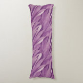 Modern lavender Leaves Pattern Lichaamskussen (Voorkant Verticaal)