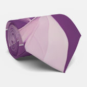 Modern lavender Leaves Pattern Stropdas (Opgerold)