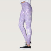 Modern Lavender paars Glitter Sparkles Gift Leggings (Links)