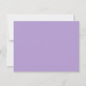 Modern Lavender Purple Bold Monogram Notitiekaartje (Achterkant)