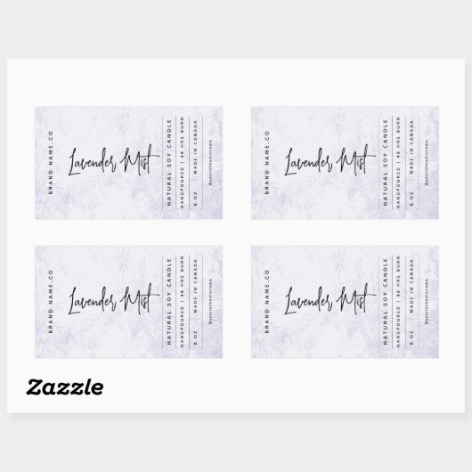 Modern Lavender Rustic Label (Vel)