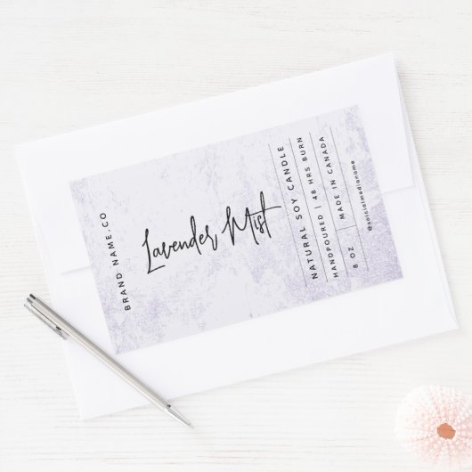Modern Lavender Rustic Label (Envelop)