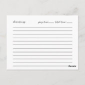 Modern Lavender Script Vrijgezellenfeest Recept Ka Briefkaart (Achterkant)