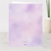 Modern Lavender Typography Engagement Party Invite Kaart (Achterkant)