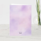 Modern Lavender Typography Engagement Party Invite Kaart (Achterkant)