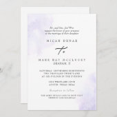 Modern Lavender Waterverf Splash II Website Kaart (Voorkant / Achterkant)