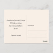 Modern Lavender We hebben een bewegende aankondigi Briefkaart (Achterkant)