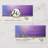 Modern Lavish Elegant Upscale Jewel Kijk Salon Spa Visitekaartje (Voorkant / Achterkant)