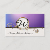 Modern Lavish Elegant Upscale Jewel Kijk Salon Spa Visitekaartje (Voorkant)