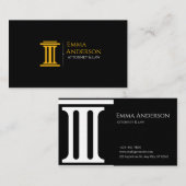 Modern Law & Justice Business Card | Attorney  Visitekaartje (Voorkant / Achterkant)