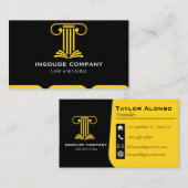 Modern Law & Justice Business Card | Attorney Visitekaartje (Voorkant / Achterkant)
