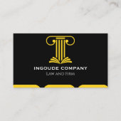 Modern Law & Justice Business Card | Attorney Visitekaartje (Voorkant)