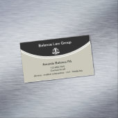 Modern Law Logo Magnetische Attorney Visitekaartje Magnetisch Visitekaartje (Voorbeeld)