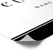 Modern Law School Graduation Party Welkom Poster (Hoek)