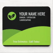 Modern Lawn Care Landscaping Business Muismat (Voorkant)